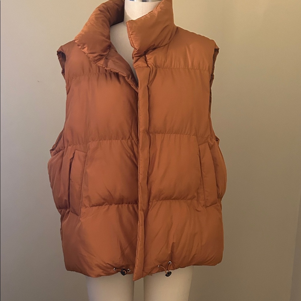 Pecan Brown Puffer Vest